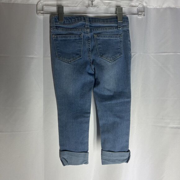 Vigoss Girls Size 4T Blue Jean Skinny Jagger With Unicorn Sequins - Picture 3 of 5